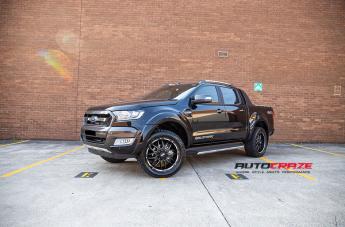 FORD RANGER GD02 MATTE BLACK MILLED ACCENTS